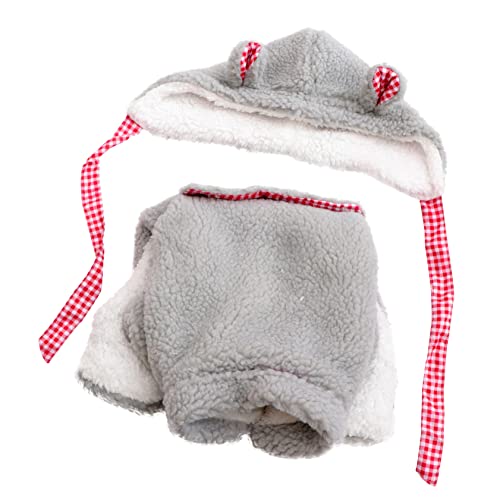 iplusmile Warmer Haustier Fleeceanzug mit Kapuze Atmungsaktives Hundewinterkleid in Einteiliger Overall für Kleine bis Mittelgroße Hunde Modisch und Winddicht für Kalte Jahreszeiten und von iplusmile