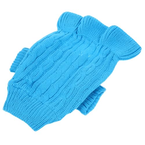 iplusmile Warmer Hundepullover mit Hohem Kragen Weicher Flexibler Strickmantel für Kleine Hunde Haustierkleidung für Kalte Wintertage Angenehmes Material Dekorativer Hundewintermantel von iplusmile