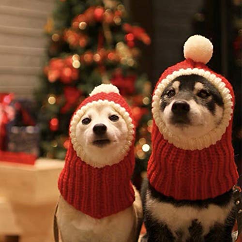 iplusmile Winter-wollmütze Für Haustiere Niedlicher Weihnachts-Haarschmuck Für Hunde Und Welpen Rot XL Für Weihnachten Partys Und Fotoshootings Weich Und Komfortabel Kostüm Für von iplusmile