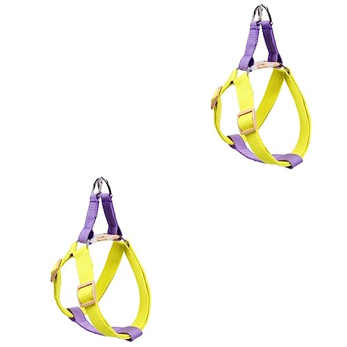 iplusmile Tanktops Welpengeschirr Welpengeschirr 2 Stück Traktionstraining Ohne Haustierleine Geschirr Für Draußen Welpenhalsband Weste Spaziergang Für Hunde Verstellbarer Brustgurt Straps von iplusmile