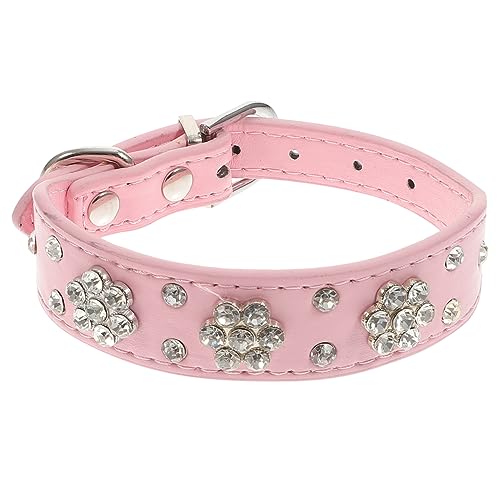 iplusmile Blumenkragen Verstellbare Welpenhalsbänder Für Wurf Hundehalsbänder Für Welpen Welpenhalsband Strass Hundehalsband Verstellbares Haustierhalsband Kettenblatt Pflaume Bossom von iplusmile