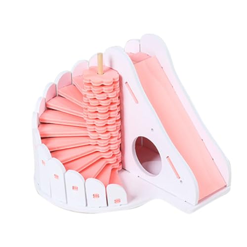 iplusmile für kleine Haustiere drinnen Hamster Small pet House Nest für kleine Haustiere Hölzern Rosa von iplusmile