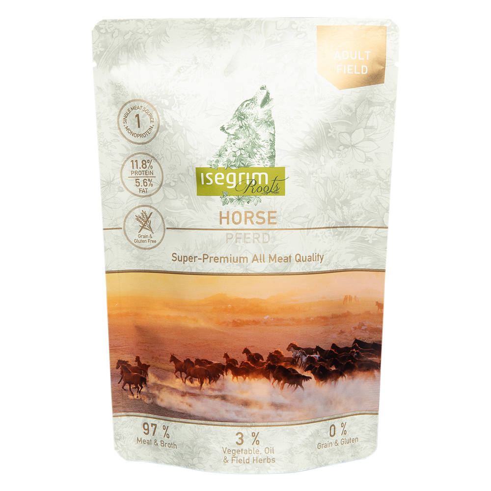 isegrim® Roots FIELD Pferd, Anzahl: 35 x 410 g, 410 g, Hundefutter von isegrim® Roots