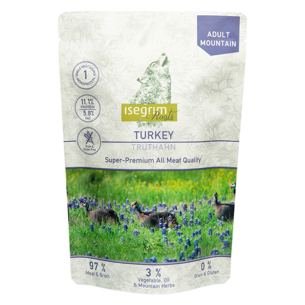 isegrim® Roots MOUNTAIN Truthahn, Anzahl: 14 x 410 g, 410 g, Hundefutter von isegrim® Roots