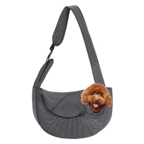 Hundetragetasche,Katzen-Tragetasche, Haustier-Tragetasche, Einkaufstasche - Verstellbare Umhängetasche, Hundetaschenträger, atmungsaktiver Hundetragegurt, Haustiertragetasche für kleine Itrimaka von itrimaka