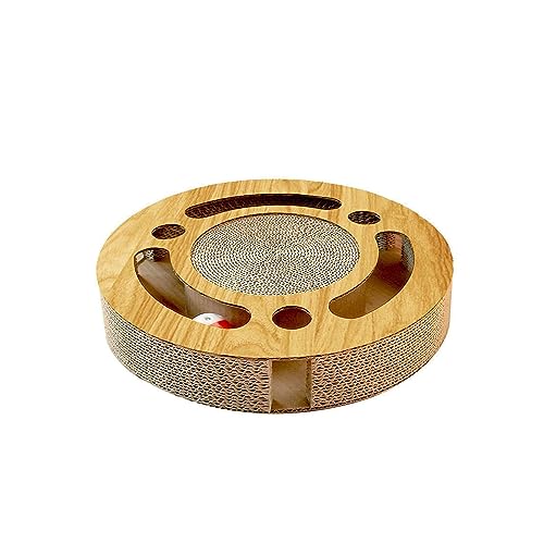 Katzenkratzbaum rund | Cat-Klauen-Schleifpads mit Kugelbahn | Lernspielzeug für Katzenübungen für kleine, große und mittelgroße Katzen zum Spielen mit den Krallen Itrimaka Katzenkratzbaum rund | Cat-Klauen-Schleifpads mit Kugelbahn | Lernspielzeug für Katzenübungen für kleine, große und mittelgroße Katzen zum Spielen mit den Krallen Itrimaka von itrimaka