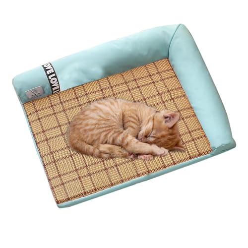 itrimaka Kühlmatte für Hunde, Kühlmatte für Katzen | Waschbares Haustier-Kühlkissen | Abnehmbare Hundebettmatte, Haustier-Kühlunterlage, antihaftbeschichtete Katzenmatte für Betten, Kisten, hält Ihr von itrimaka