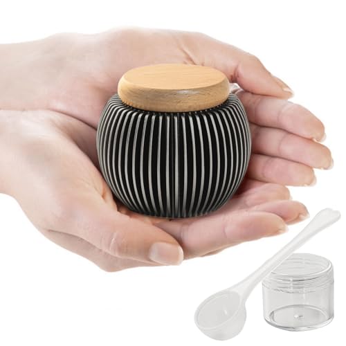 iwoohome Kleine Urne für Menschliche Asche - Handgearbeitete Mini-Urne, Schönes Andenken für Asche von iwoohome