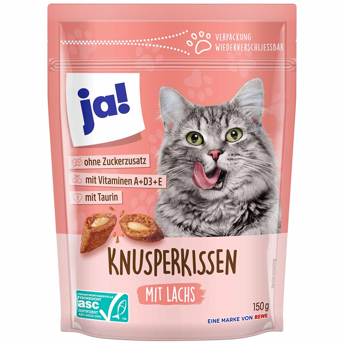 ja! Knusperkissen ASC Lachs 150g von ja