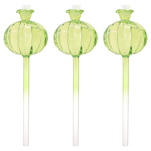 jackfru 3 Stück Bewässerungskugeln für Pflanzen Glas, Selbstbewässernde Kugeln für Dosierte Bewässerung Pflanzen und Blumen, Pflanzenbewässerungsbirnen für Zimmerpflanzen, Garten, Balkon (Grün 3pcs) jackfru 3 Stück Bewässerungskugeln für Pflanzen Glas, Selbstbewässernde Kugeln für Dosierte Bewässerung Pflanzen und Blumen, Pflanzenbewässerungsbirnen für Zimmerpflanzen, Garten, Balkon (Grün 3pcs) von jackfru