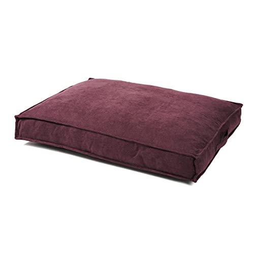 JAMAXX® Premium Hundekissen Orthopädisch Weich Memory Foam, Waschbar, Nässeschutz Wasserabweisend - Dicke Füllung Visco Elastisch, Flauschig Samtartiger Stoff, Hundebett PDB1001 ((M) 90x70, Purple von jamaxx-pets