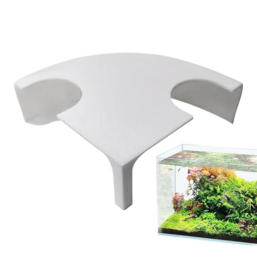 Aquarium Unterirdischer Tunnel Höhle, Fisch Und Garnelenversteck Versteck Eck Aquarium Dekoration Fisch Tank Ornamente Aquariums Accessoires für Garnelens Eidechsen Crab Nest, 12x12x4cm von jamgeery
