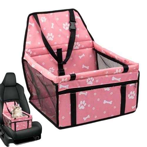 Hunde Autositz, Tragbarer Hundeautositz Washable faltbar Hundesitz Auto Auto-Hundebett Autositz Zubehör für Rück und Vordersitz, 40x35x25cm von jamgeery