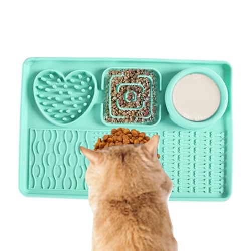 Schleckmatte Katze und Hunde, Anti Rutsch Hunde Leckmatte Silikon Slow Feeder futtermatte für Hundebaden,Trainieren,Fellpflege, 30x20cm Schleckmatte Katze und Hunde, Anti Rutsch Hunde Leckmatte Silikon Slow Feeder futtermatte für Hundebaden,Trainieren,Fellpflege, 30x20cm von jamgeery