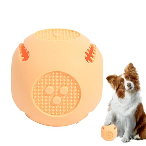 jamgeery Slow Dog Feeder | Silikon-Slow-Feeder-Anti-Erstickungs-Hundeleckerli-Ball | Anti-Biss-Leckerli-Spielzeug für Welpen, universeller bunter Futterspender für kleine, mittelgroße und große Hunde jamgeery Slow Dog Feeder | Silikon-Slow-Feeder-Anti-Erstickungs-Hundeleckerli-Ball | Anti-Biss-Leckerli-Spielzeug für Welpen, universeller bunter Futterspender für kleine, mittelgroße und große Hunde von jamgeery