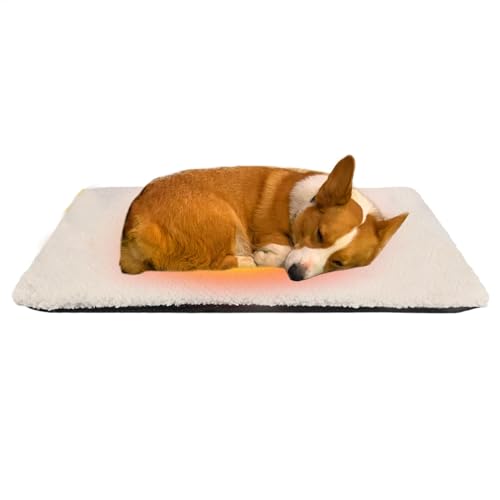 jamgeery Thermo-Heizmatte für Hunde, geräuschloses Katzen-Heizbett,Selbstwärmende Schlafunterlage für Haustierwelpen - Haustierbedarf, rutschfestes Haustier-Heizkissen für Böden, Haustierbetten und jamgeery Thermo-Heizmatte für Hunde, geräuschloses Katzen-Heizbett,Selbstwärmende Schlafunterlage für Haustierwelpen - Haustierbedarf, rutschfestes Haustier-Heizkissen für Böden, Haustierbetten und von jamgeery