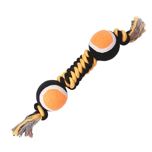 jamgeery Welpe kauen Spielzeug, Hundesaustspielzeug - Bitt-resistenter Welpe-Kinderspielzeug mit Doppel-Tennisbällen,Halloween Pet Tug Seil für Innen- und Außenbereiche jamgeery Welpe kauen Spielzeug, Hundesaustspielzeug - Bitt-resistenter Welpe-Kinderspielzeug mit Doppel-Tennisbällen,Halloween Pet Tug Seil für Innen- und Außenbereiche von jamgeery