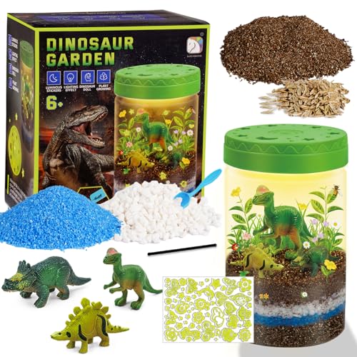 Dinosaurier Terrarium - Set mit Zubehör für EIN Miniatur Ökosystem - Spielzeug zum Aufziehen von Pflanzen Dinosaurier Terrarium - Set mit Zubehör für EIN Miniatur Ökosystem - Spielzeug zum Aufziehen von Pflanzen von janeunique