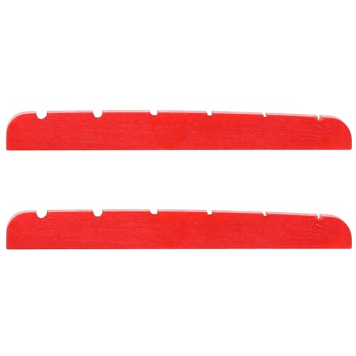 2 x schnelle und einfache 42 mm Knochenschlitz-Mutter für E-Gitarren mit flachem Boden für 6-Saiten-Reparaturwerkzeug 2 x schnelle und einfache 42 mm Knochenschlitz-Mutter für E-Gitarren mit flachem Boden für 6-Saiten-Reparaturwerkzeug von jdstty