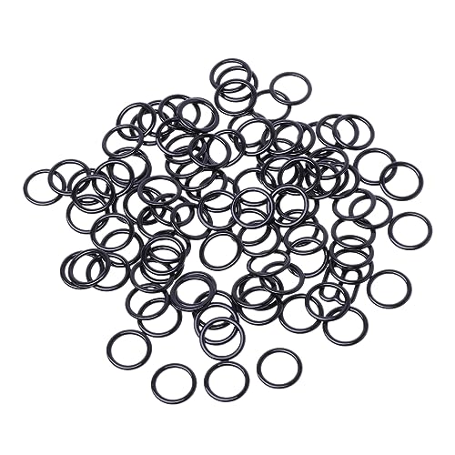 BH-O-Ringe, 100 Stück, Metall-BH-Trägerversteller, O-Ringe, Ersatz für Badeanzüge, Strumpfbänder, Mieder, Korsetts, Schwarz , 12mm BH-O-Ringe, 100 Stück, Metall-BH-Trägerversteller, O-Ringe, Ersatz für Badeanzüge, Strumpfbänder, Mieder, Korsetts, Schwarz , 12mm von jdstty