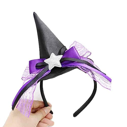 Gruseliges Halloween Hexenhut Stirnband Handgefertigt Hexenhut Haarreif Kopfbedeckung Geburtstag Cosplay Kopfschmuck Kostüm Gruseliges Halloween Hexenhut Stirnband Handgefertigt Hexenhut Haarreif Kopfbedeckung Geburtstag Cosplay Kopfschmuck Kostüm von jdstty