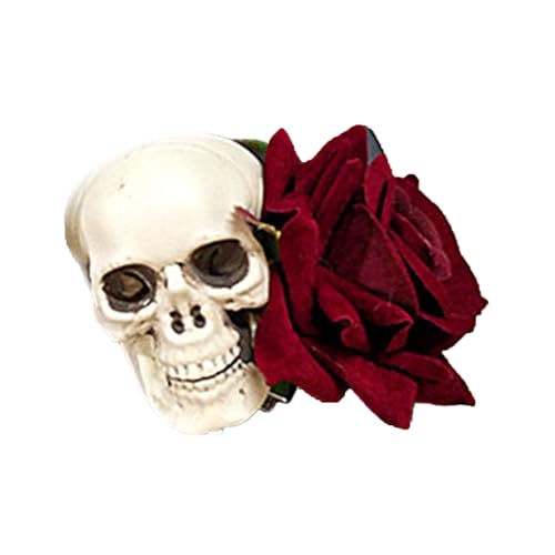 Haarspange Mit Totenkopf Rose Der Toten Totenkopf Seitenclip Für Erwachsene Damen Kostüm Kopfschmuck Partyzubehör Haarspange Mit Totenkopf Rose Der Toten Totenkopf Seitenclip Für Erwachsene Damen Kostüm Kopfschmuck Partyzubehör von jdstty