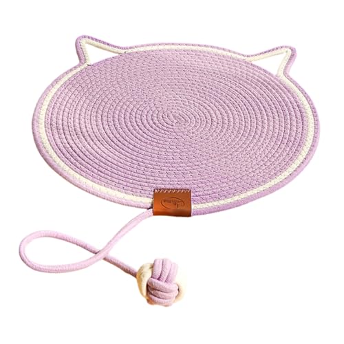 Katzenpostmatte aus Baumwollseil, lustiges Spielzeug für Katzen, um Krallen zu schleifen und Stress abzubauen, verschleißfestes Design Katzenpostmatte aus Baumwollseil, lustiges Spielzeug für Katzen, um Krallen zu schleifen und Stress abzubauen, verschleißfestes Design von jdstty