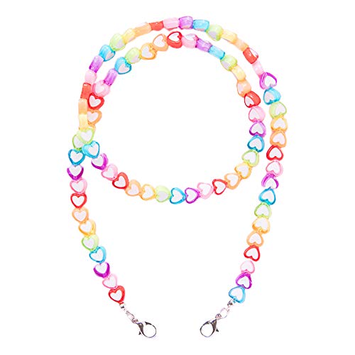 jdstty Kinder Acryl Regenbogen Bunte Stern Herz Perlen Kette Gesichtsmaske Lanyard Brille Anti Verlust Riemen Halskette String jdstty Kinder Acryl Regenbogen Bunte Stern Herz Perlen Kette Gesichtsmaske Lanyard Brille Anti Verlust Riemen Halskette String von jdstty