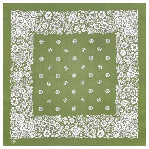 Vintage Bedrucktes Bandana Für Damen Und Herren Unisex Party Bandanas Modisches Quadratisches Kopftuch Outdoor Sport Motorradfahren Kopftuch von jdstty