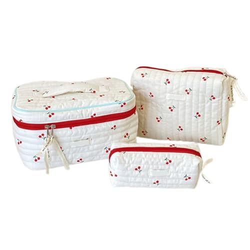 jdstty 3X/Set Reise Kosmetiktaschen Set Große Kapazität Kulturbeutel Make Up Tasche Kosmetik Stifttasche Für Frauen Und Mädchen von jdstty