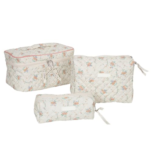 jdstty 3X/Set Reise Kosmetiktaschen Set Große Kapazität Kulturbeutel Make Up Tasche Kosmetik Stifttasche Für Frauen Und Mädchen von jdstty