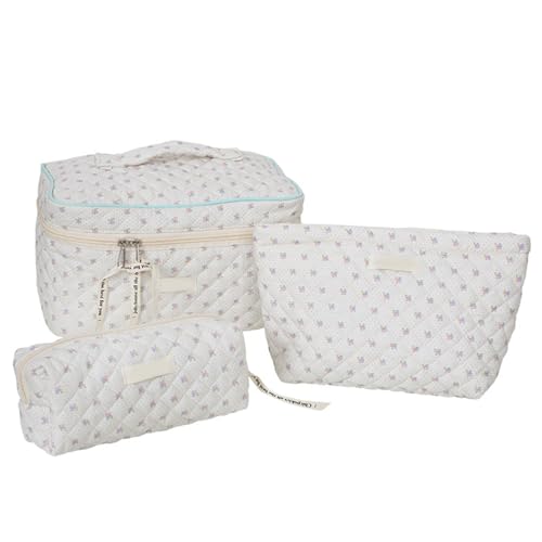 jdstty 3X/Set Reise Kosmetiktaschen Set Große Kapazität Kulturbeutel Make Up Tasche Kosmetik Stifttasche Für Frauen Und Mädchen von jdstty