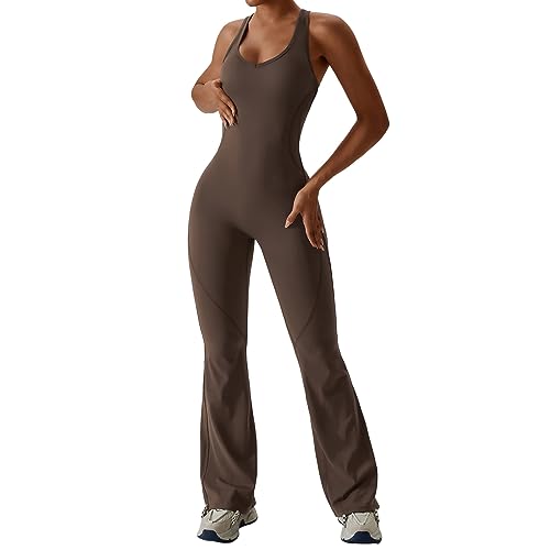 jdstty Damen Jogginghose Trainingshose Freizeithose Zum Überziehen Weites Bein Jumpsuit Hose Elastische Gesmokte Taille Hose von jdstty