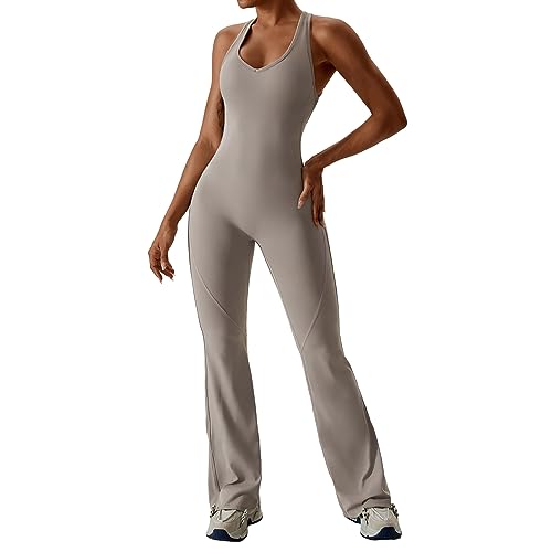 jdstty Damen Jogginghose Trainingshose Freizeithose Zum Überziehen Weites Bein Jumpsuit Hose Elastische Gesmokte Taille Hose von jdstty