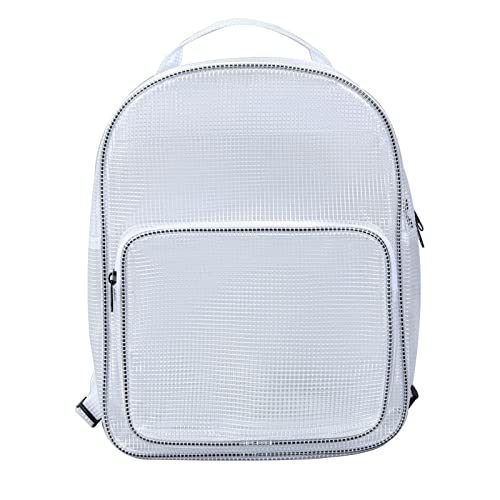 jdstty Durchsichtiger Rucksack Für Arbeit Laptop Robuste Schul Büchertasche Transparentes PVC Für Die Arbeit Reinraum College Arbeitsplatz von jdstty