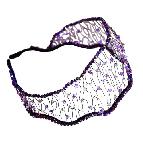 jdstty Elegantes Kristall Stirnband Für Weibliche Mädchen Luxuriöses Gewebtes Kristall Haarband Abendkleid Haarband Formelles Event Haarband von jdstty