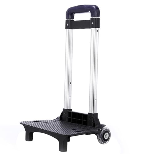 jdstty Faltbarer Trolley Wagen 2 Rucksack Trolley Langlebig Aluminiumlegierung Studentengepäck Reise Handwagen Für Schultasche von jdstty