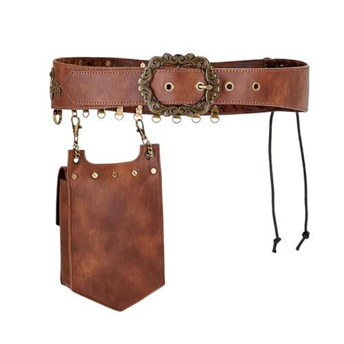 jdstty Stilvolle Steampunk Gürteltasche Festival Gürteltaschen Hüfttaschen Für Mittelalterliche Festival Kostüme Und Den Täglichen Gebrauch Cosplay von jdstty