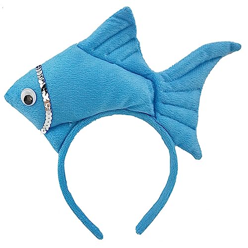 jdstty Uni Cartoon Stirnband gefüllt Fisch Form Haarreifen Plüsch Party Kopfschmuck Haarband Party Cosplay Kostüm Requisiten, blau jdstty Uni Cartoon Stirnband gefüllt Fisch Form Haarreifen Plüsch Party Kopfschmuck Haarband Party Cosplay Kostüm Requisiten, blau von jdstty
