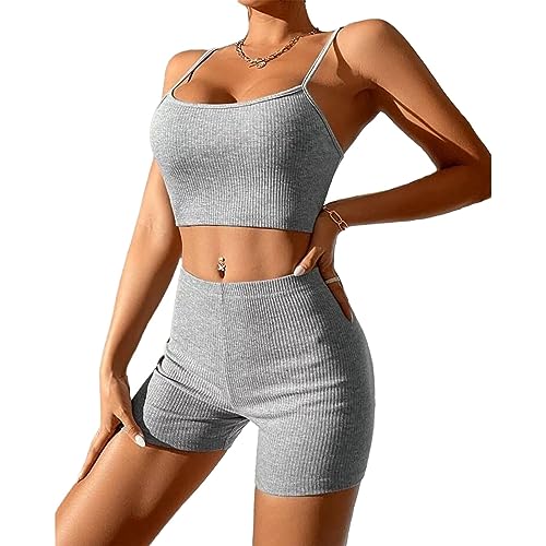jdstty Workout Sets Für Damen Nahtlose Crop Tops Leggings Passende 2-teilige Outfits Zweiteilige Workout Outfits jdstty Workout Sets Für Damen Nahtlose Crop Tops Leggings Passende 2-teilige Outfits Zweiteilige Workout Outfits von jdstty