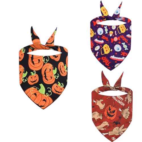 3pcs Halloweens Hund Bandanas Großer Hund Schal Haltbarkeit Haustier Dreiecke Neckerchief Für Große Hunde Mit Verschluss Schöne Hunddreieck 3pcs Halloweens Hund Bandanas Großer Hund Schal Haltbarkeit Haustier Dreiecke Neckerchief Für Große Hunde Mit Verschluss Schöne Hunddreieck von jebyltd