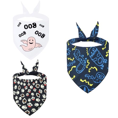 3pcs Halloweens Hund Bandanas Großer Hund Schal Haltbarkeit Haustier Dreiecke Neckerchief Für Große Hunde Mit Verschluss Schöne Hunddreieck 3pcs Halloweens Hund Bandanas Großer Hund Schal Haltbarkeit Haustier Dreiecke Neckerchief Für Große Hunde Mit Verschluss Schöne Hunddreieck von jebyltd