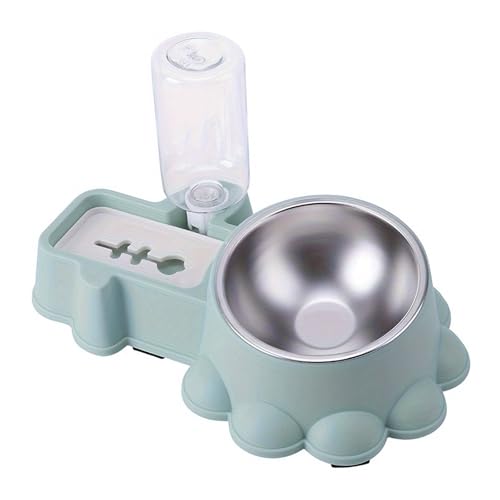 Cats Bowl Mit Automatischer Wasserflasche Hundefutterschale Erhöhte Katzen Doppeltrinenzverfügung Wasserversorgung Langsame Fütterung Cats Bowl Mit Automatischer Wasserflasche Hundefutterschale Erhöhte Katzen Doppeltrinenzverfügung Wasserversorgung Langsame Fütterung von jebyltd