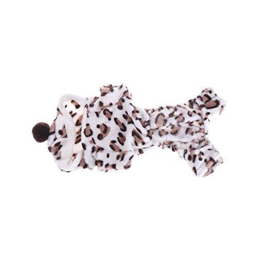 Hund Polyester Welpen Haustier Kleine Hund Kleidung, Cartoon Leopard Kostüm Kaltes Wetter von jebyltd