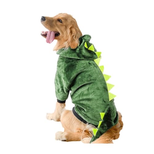 Hunde-Kapuzenpullover für mittelgroße und große Hunde, Halloween-Dinosaurier-Thema, Hundebekleidung, Frühlingshundekleidung für Hunde im Freien von jebyltd