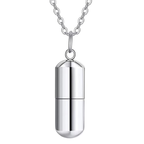 jebyltd Einfache Asche Lockermedizin Memorial Schmuckkämpfer Schachtel Täglich Verschleiß Metall Breadelet Bronett Schmuck Halskette Für Ashes Memorial Halsketten von jebyltd