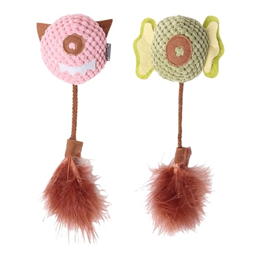 jebyltd Katzen Kauen Spielzeugkühlungspunkte Spielzeug Teaser Weicher Molar Mit Katzenfäden Für Katzen Die Geschenke Für Innenkamera Kauen von jebyltd