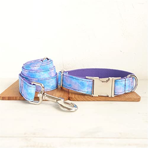 Designer-Hundehalsbänder für kleine und große Hunde, personalisierbar, mit Metallschnalle, Fliege, Haustierhalsband, Symphonie (Farbe: B, Größe: L) von jehdfbvssjcbcsvfd