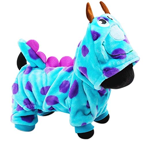 Kleidung für kleine Hunde mit Hose, Jacke für kleine Hunde, lässig, für den Innenbereich, mit Haustierkleidung, Winter (Farbe: Blau, Größe: XS) von jehdfbvssjcbcsvfd