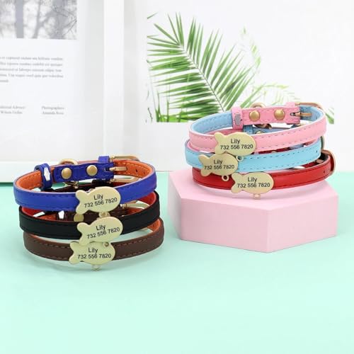 Personalisiertes Hundehalsband, personalisierbares Katzenhalsband, graviert, Hundehalsband mit Namen, Roam-Hundehalsband (S) von jfs